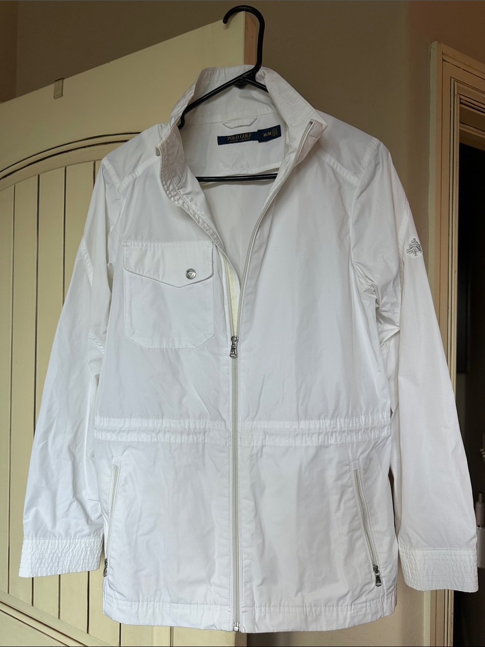White Women's Utility Zip Jacket by Polo Golf